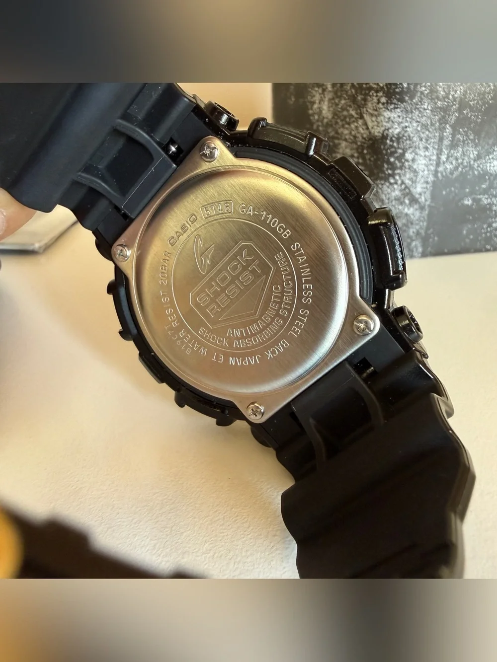 Casio G-Shock Black and Gold Analog-Digital Sport Watch GA110GB